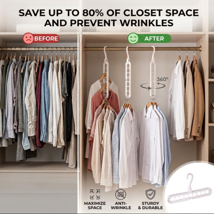 9-hole Clothes Hanger Organizer Space Saving Hanger